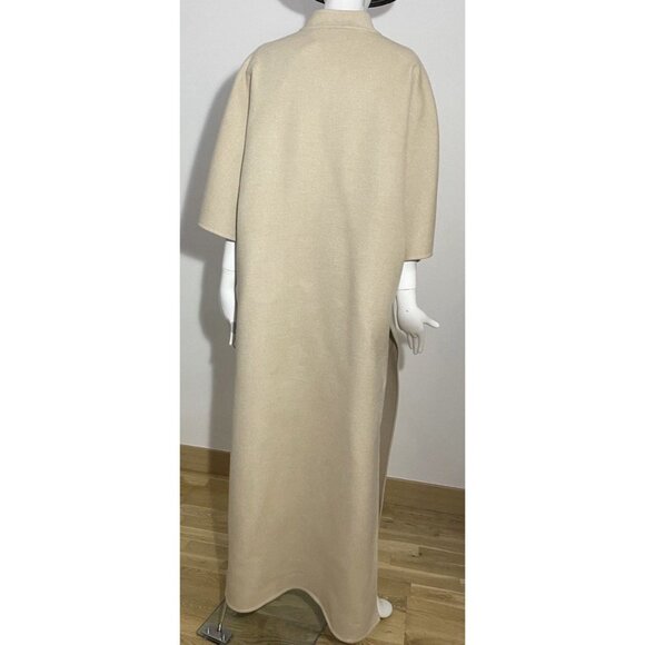 $2,268 MAX MARA Womens Long Overcoat Slit Camel Hair Maxi Dress Us 10 Beige Tan - Picture 15 of 16